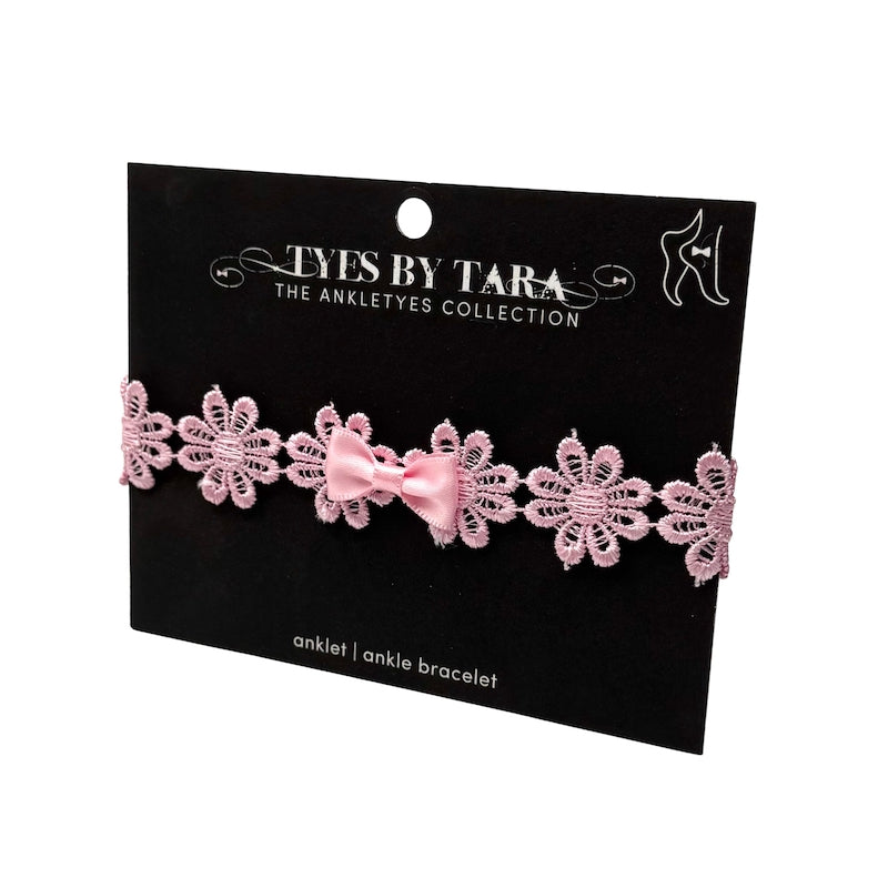 Blossom Pink Flower Anklet