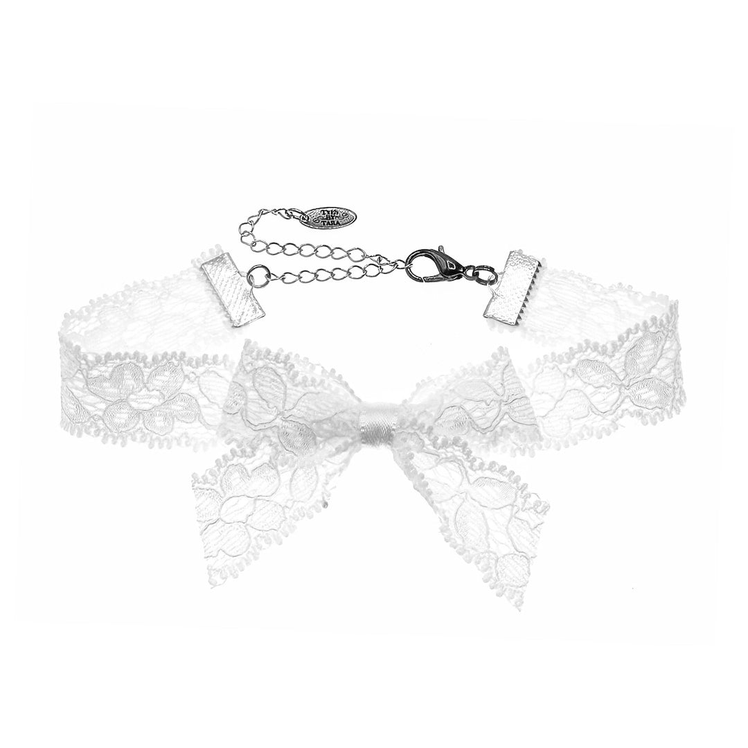 Bougee White Lace Anklet 
