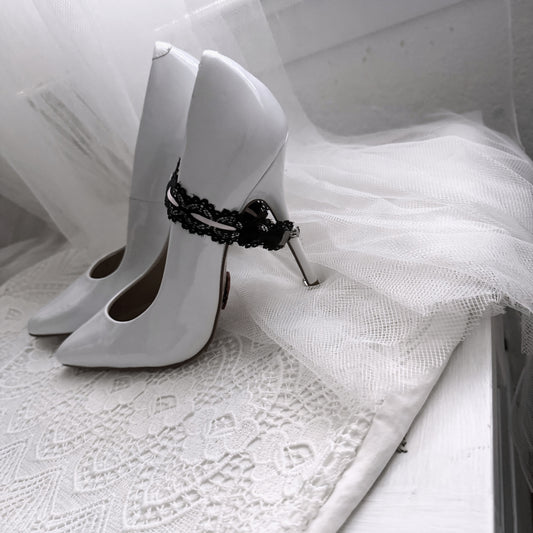 Chantilly Lace Black Anklet