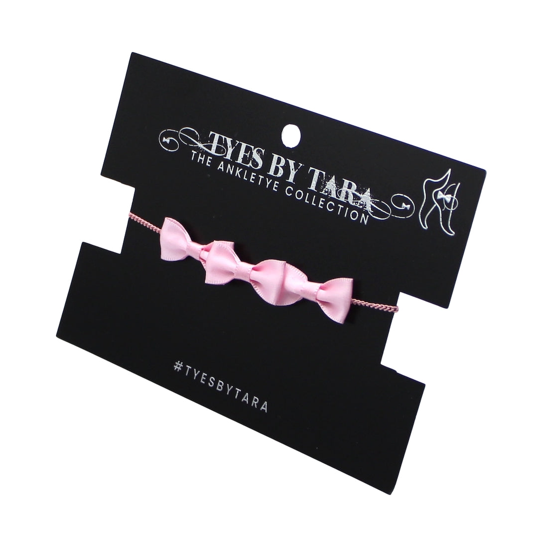 Menage A Trois Pink Bow Anklet