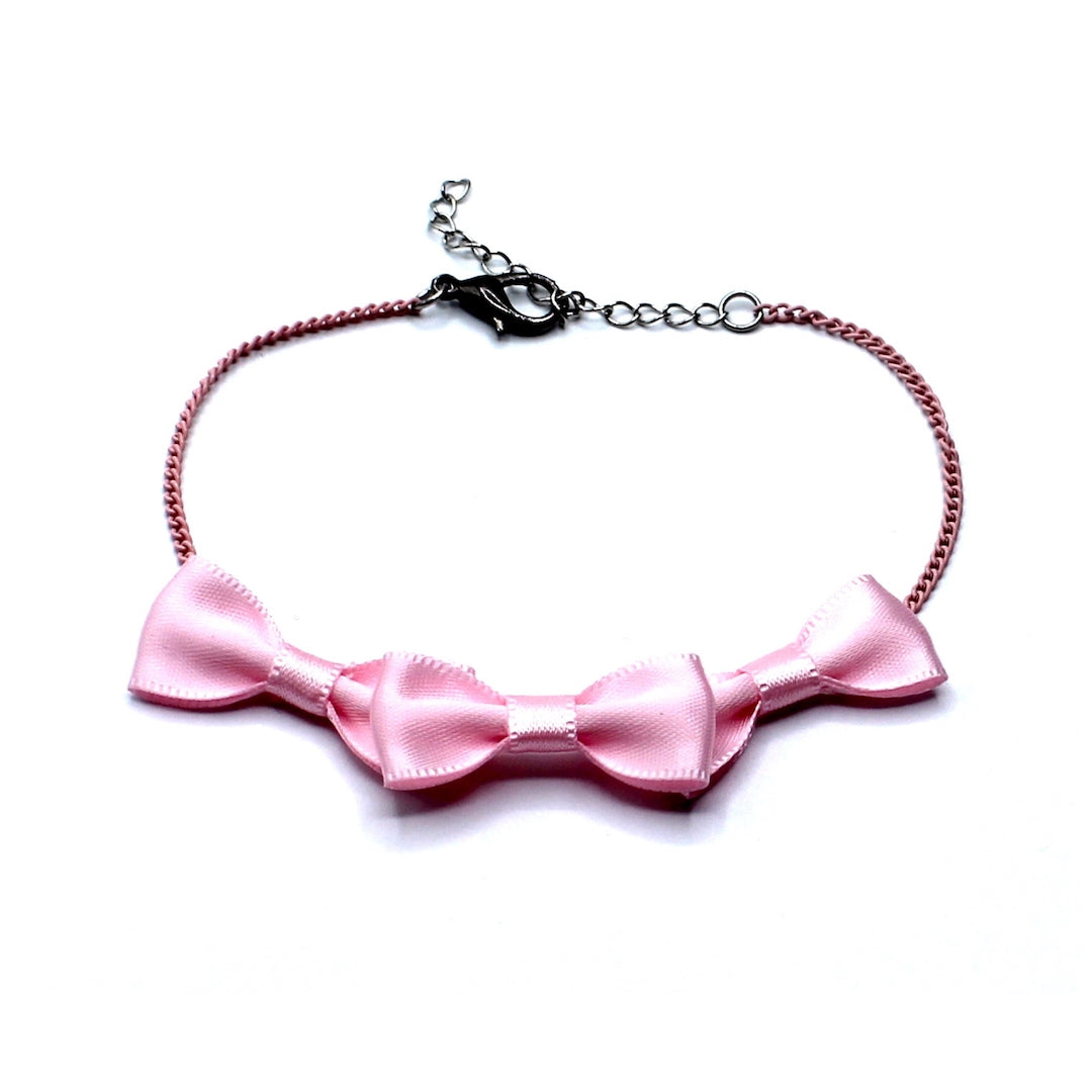 Pink Bow Menage A Trois Anklet