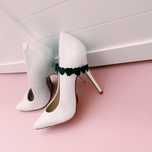 Sweetheart Black Heart Anklet 