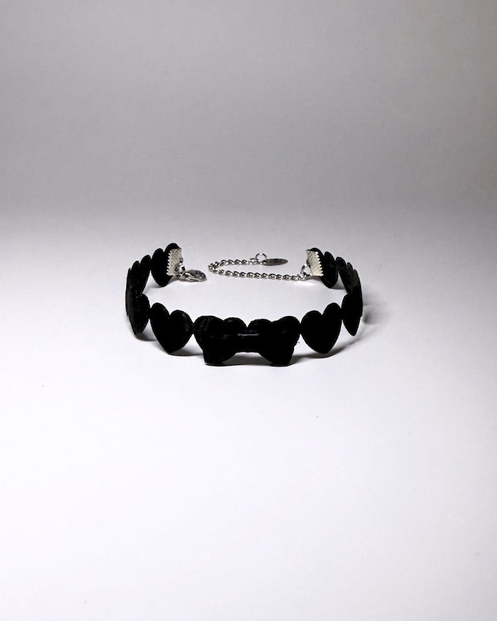 Black Heart Anklet