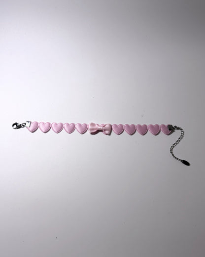 Sweetheart Pink Anklet Flatlay