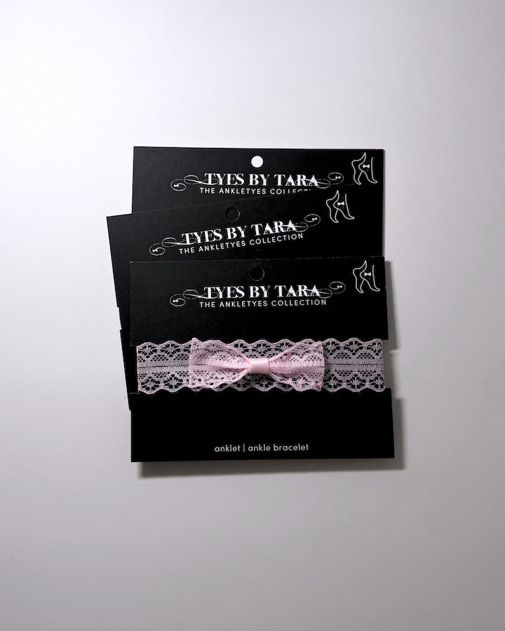 Siren Pink Lace Anklet 3 Pack