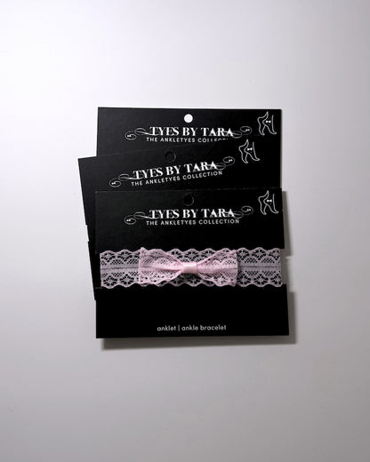 Siren Pink Lace Anklet 3 Pack