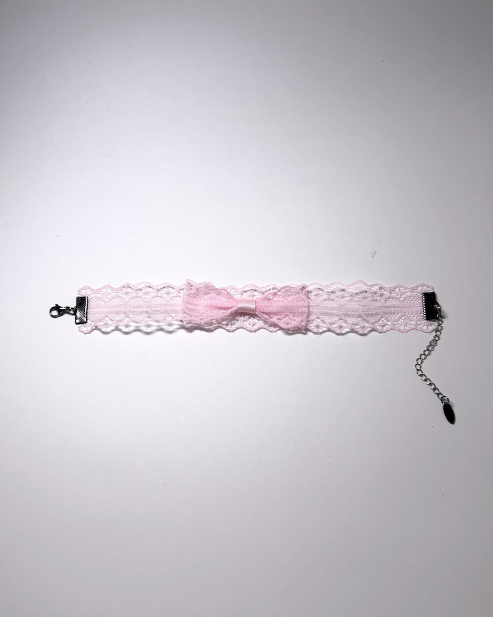 Siren Pink Lace Anklet Flatlay