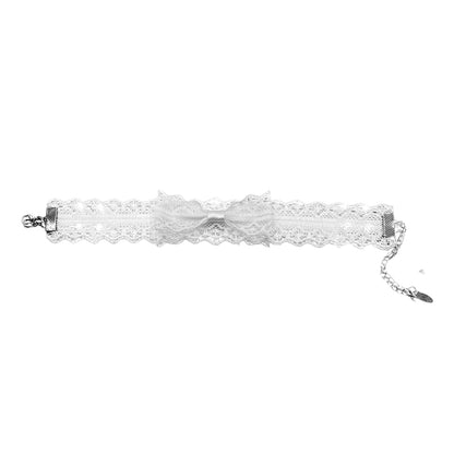 Siren White Lace Anklet Flatlay