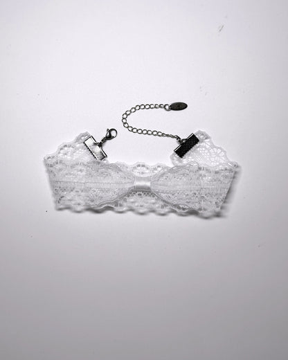 Siren White Lace Anklet