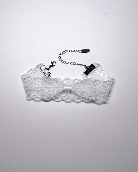 Siren White Lace Anklet