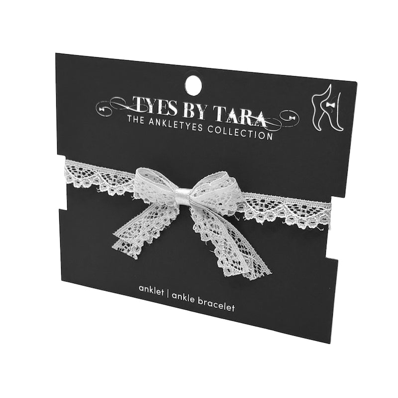Tease White Lace Anklet