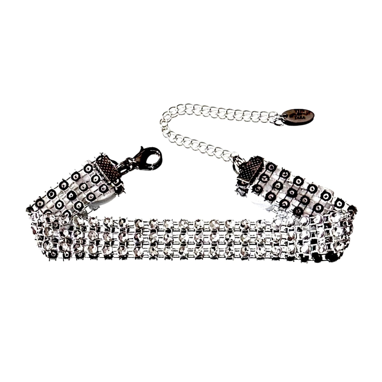 Vixen White Anklet on a White Background