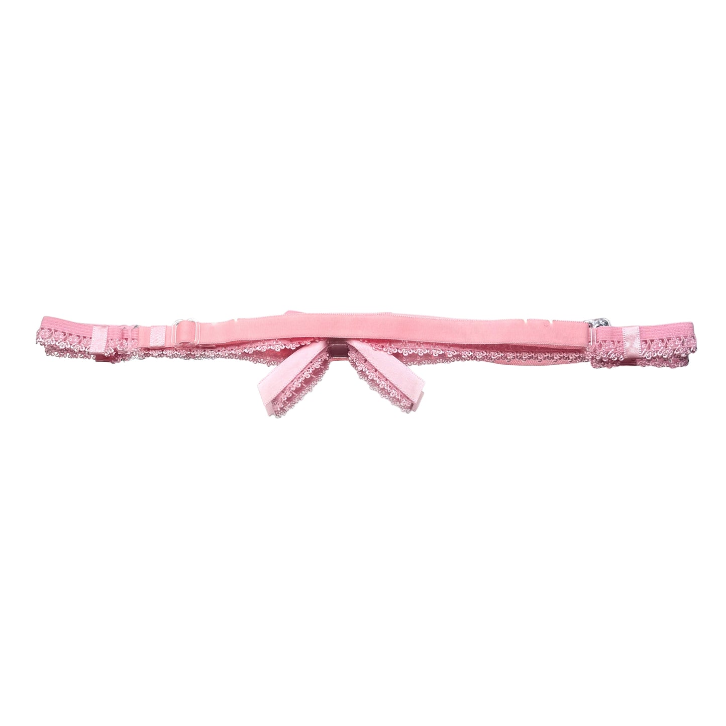 Back View of Belle Pink Bow Belt