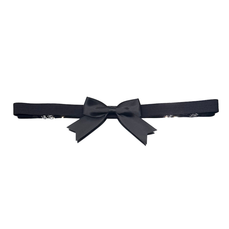 Bombshell Black Bow Belt 