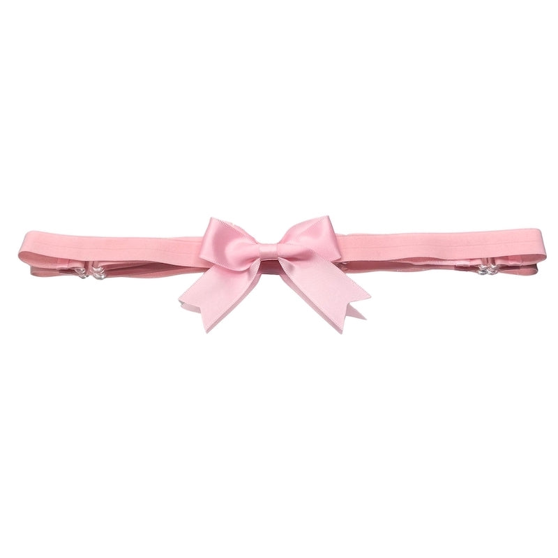 Bombshell Pink bow adjustable belt