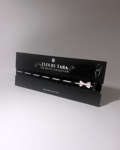 Chantilly Black Lace Bow Belt on Packaging