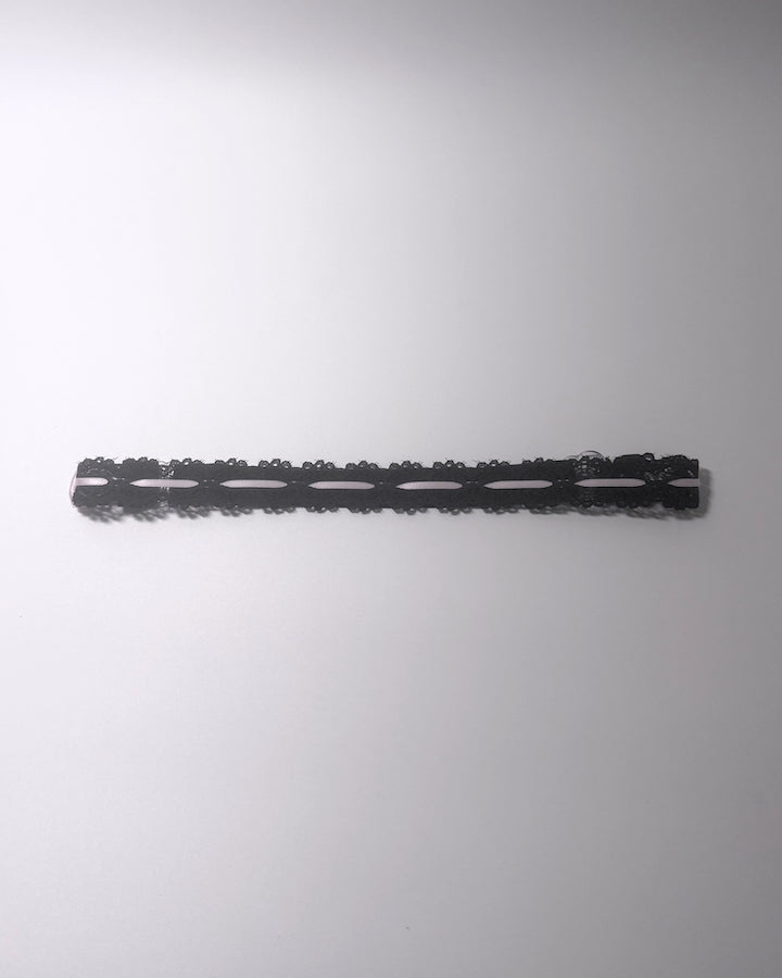 Chantilly Black Bow Belt Lace 
