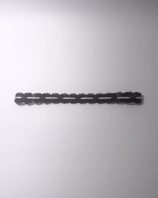 Chantilly Black Bow Belt Lace 