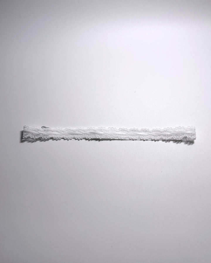 Chantilly White Lace Bow Belt