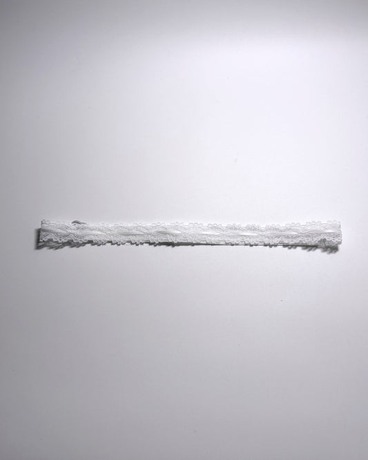 Chantilly White Lace Bow Belt