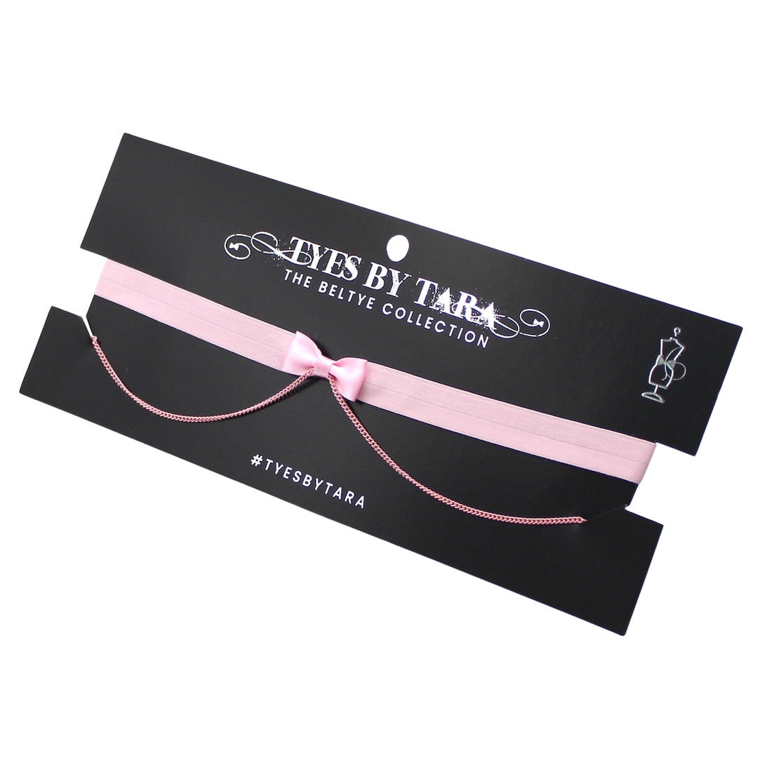 Heartbreaker Pink Bow Belt with Chain
