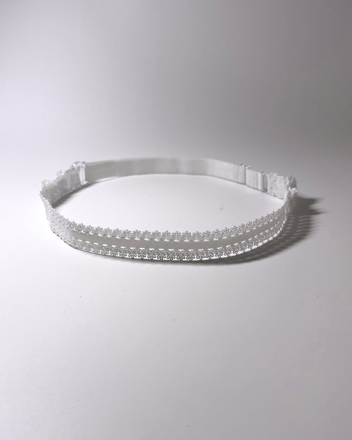 Lady White Bow Belt showing expanded view