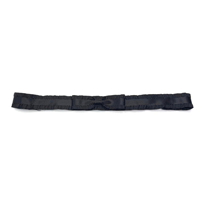Maiden Black Ruffled Bow Belt 