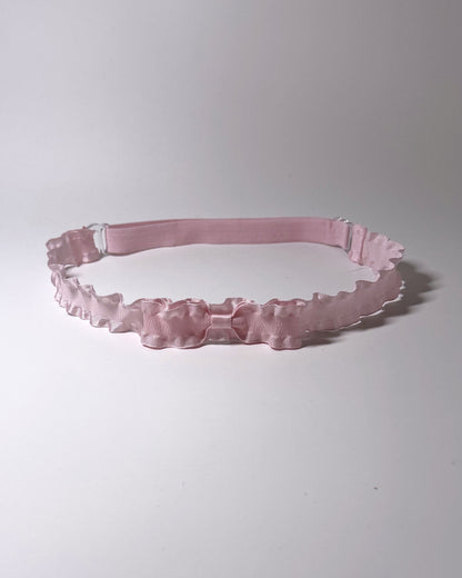 Maiden Pink Ruffled Bow Belt expanded view