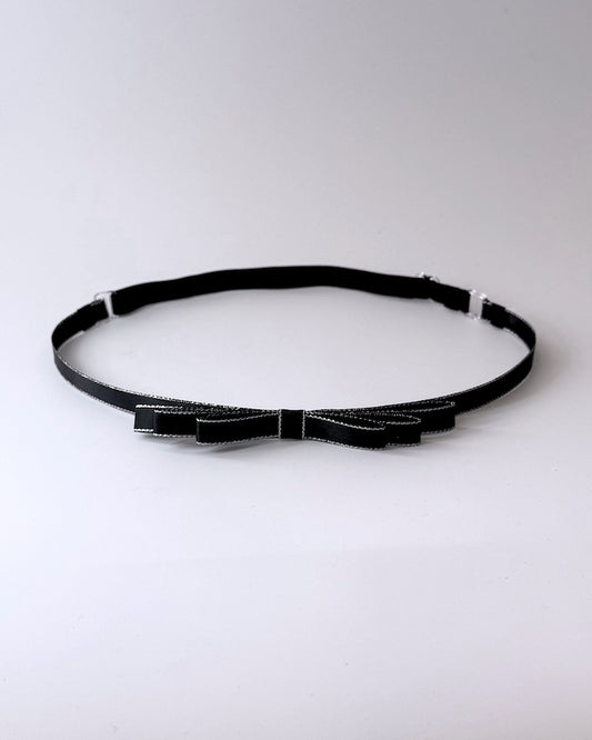 Black Queen Bow Belt 