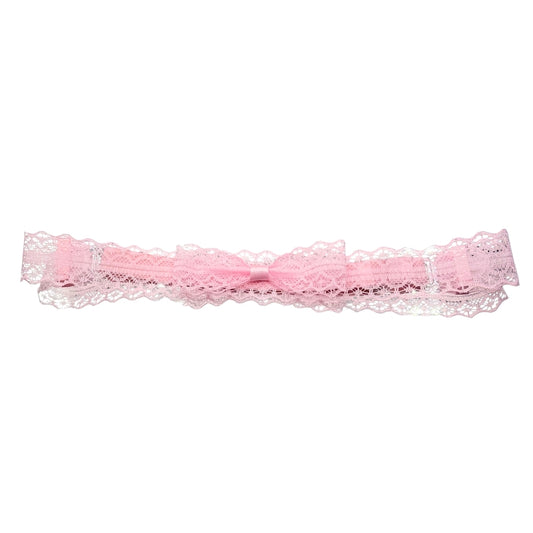 Siren Pink Lace Bow Belt