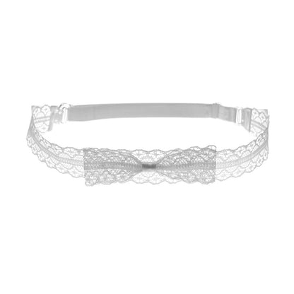 View Two Siren White Bow Lace Belt