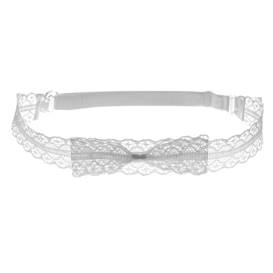 Siren White Lace Bow Adjustable Belt 