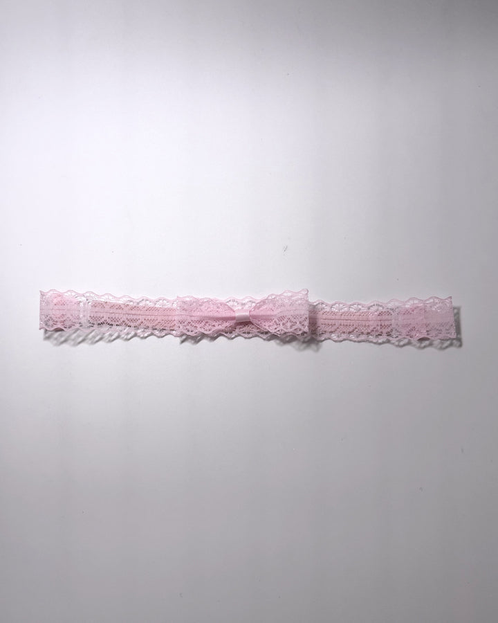 Siren Pink Lace Bow Belt