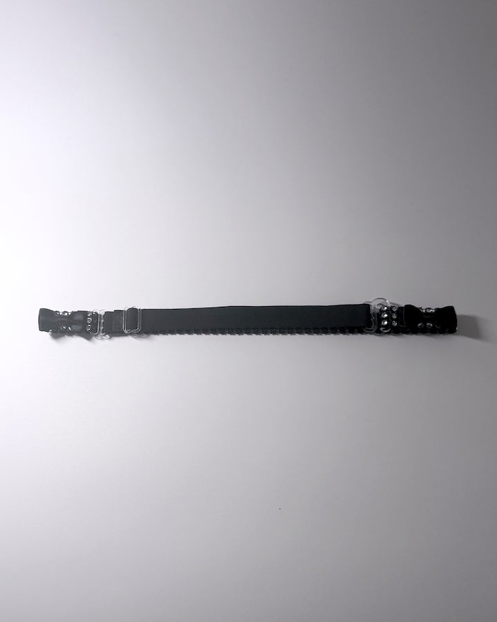 Vixen Black Sparkly Bow Belt Back View
