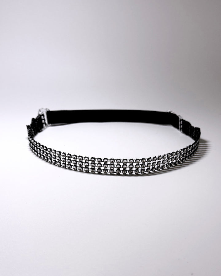 Vixen Sparkly Rhinestone Bow Belt Expanded View