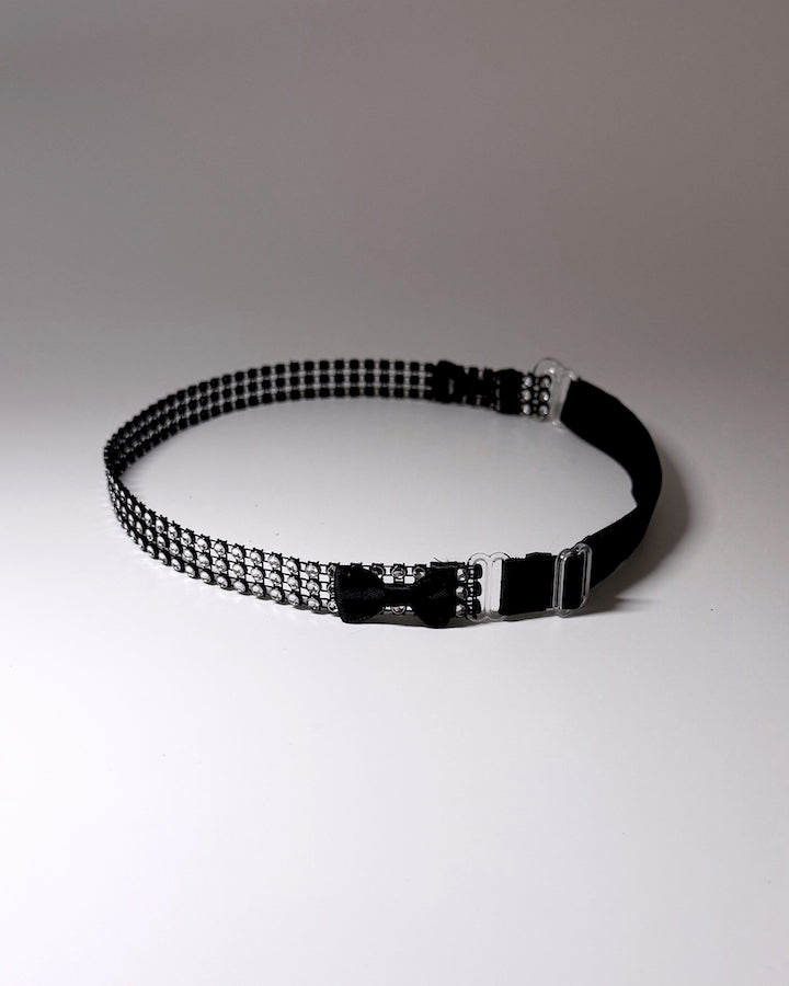 Vixen Sparkly Rhinestone Bow Belt Bow View