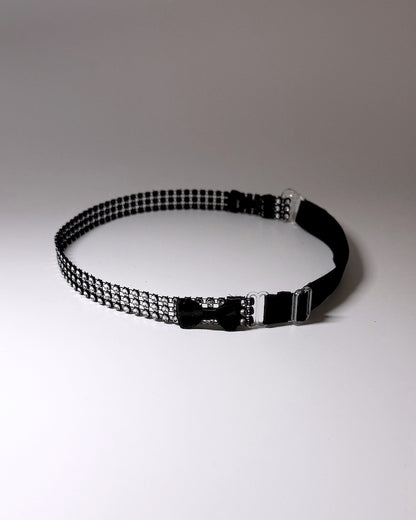 Vixen Sparkly Rhinestone Bow Belt Bow View