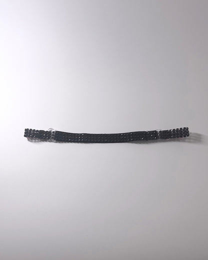 Vixen Black Sparkly Bow Belt 