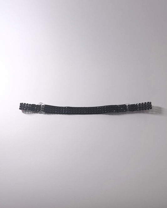 Vixen Black Sparkly Bow Belt 