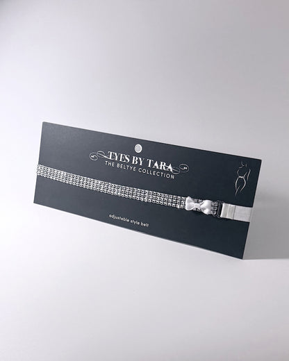 Vixen Sparkly Bow Belt on Black Card