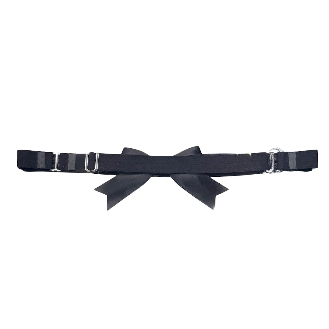 Yours Truly Black Bow Belt 