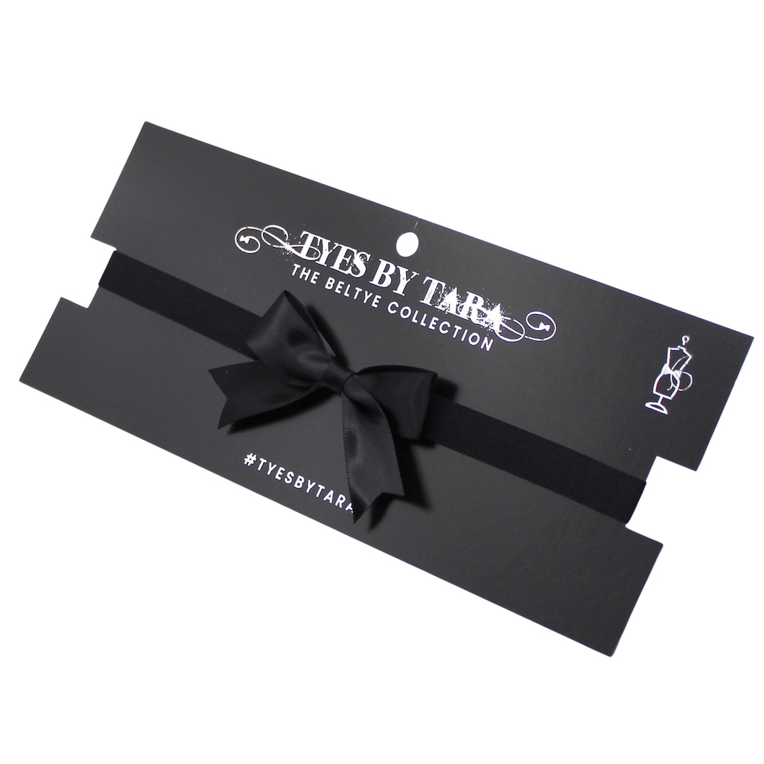 Black Bow Belt on Black Card