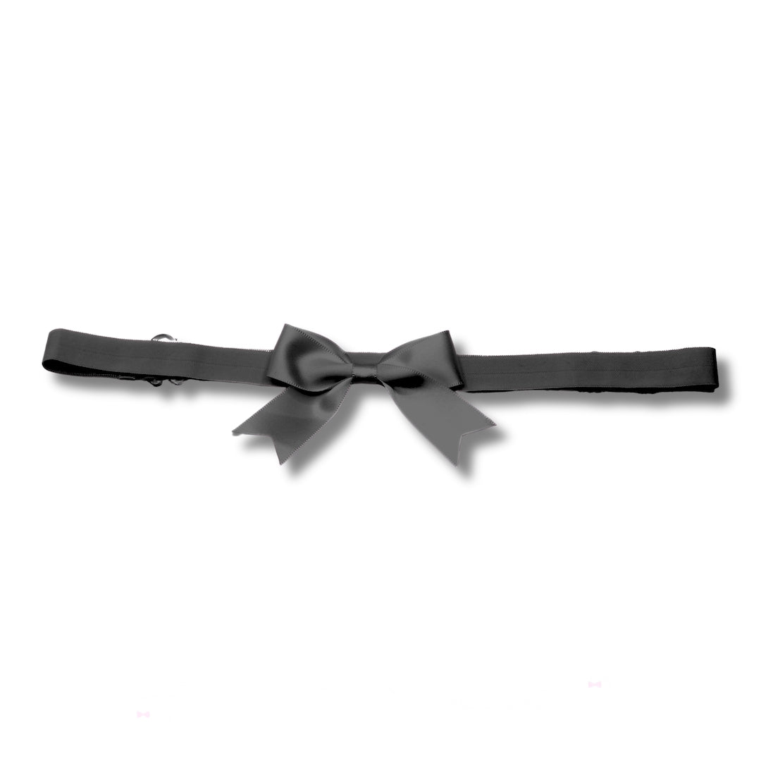 Black Yours Truly Bow Belt