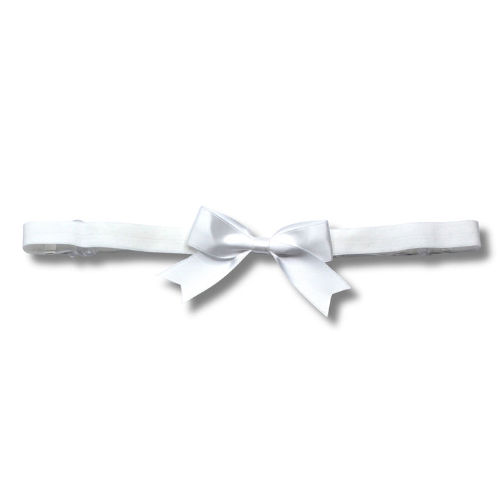 Yours Truly White Bow Belt