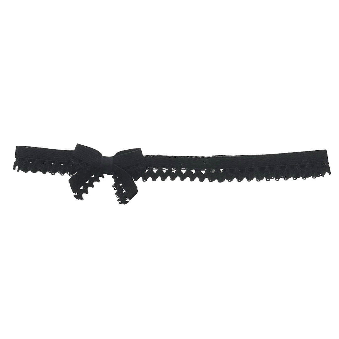 Foxy Black Bow Choker 