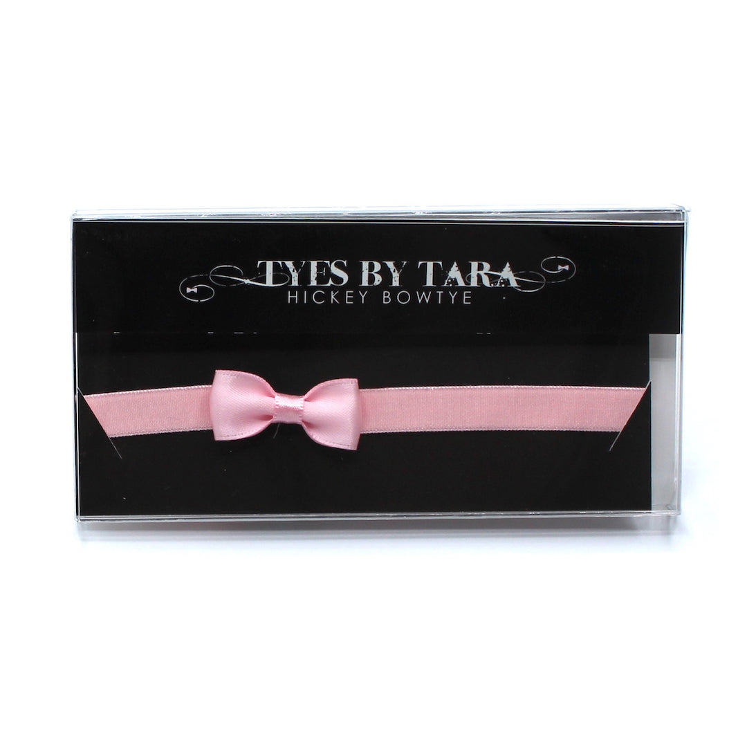 Hickey Pink Bow Choker in Black Box