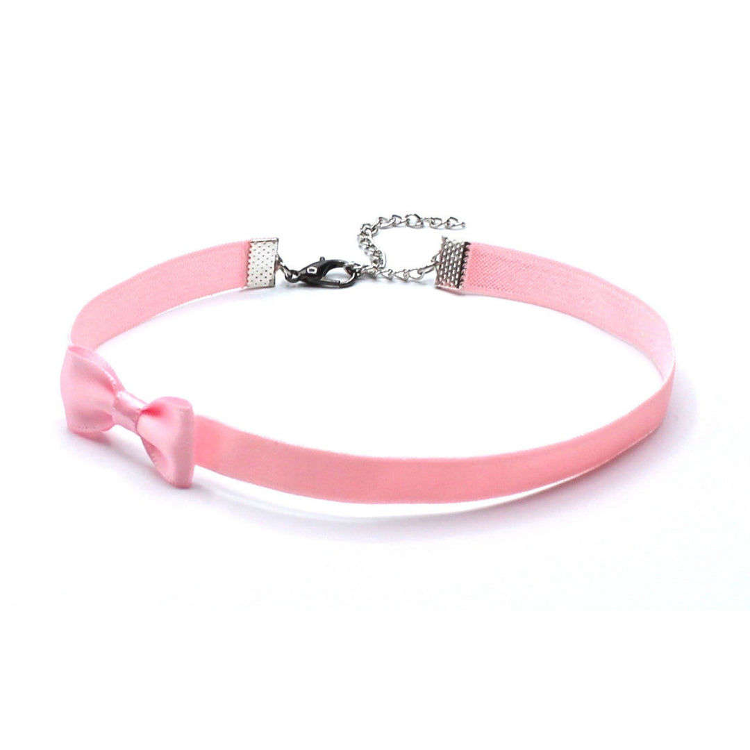 Pink Bow Choker