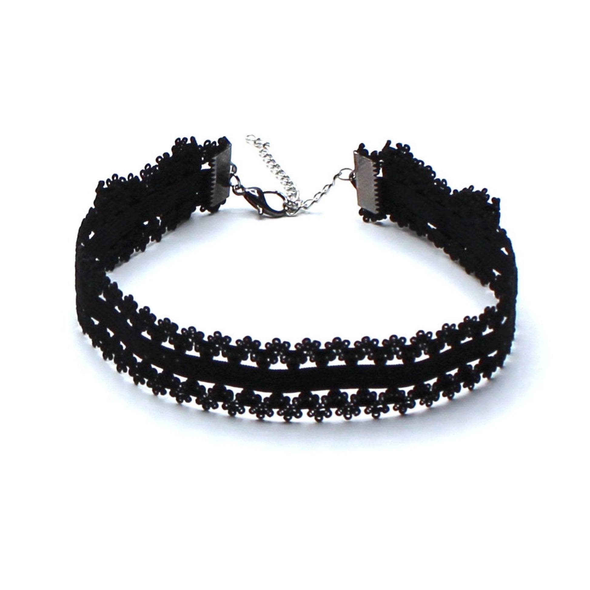 Black Lingerie Bow Choker