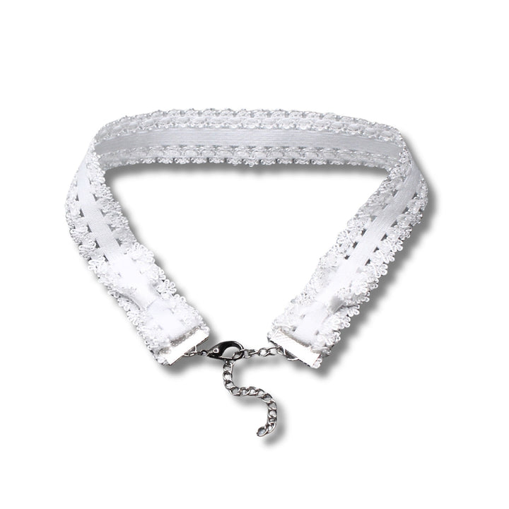 Lady White Lingerie Choker