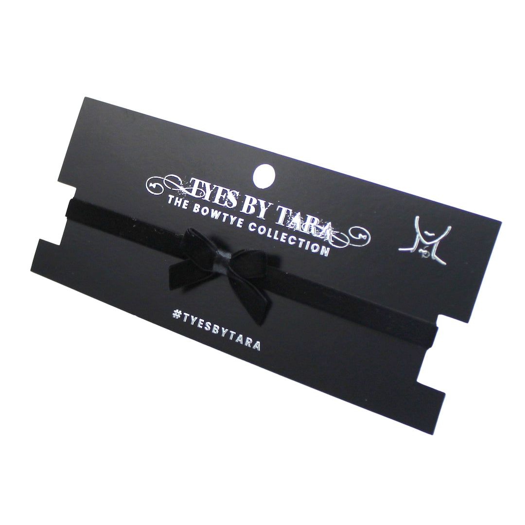 Marie Antoinette Black Kitten Choker on Black Card